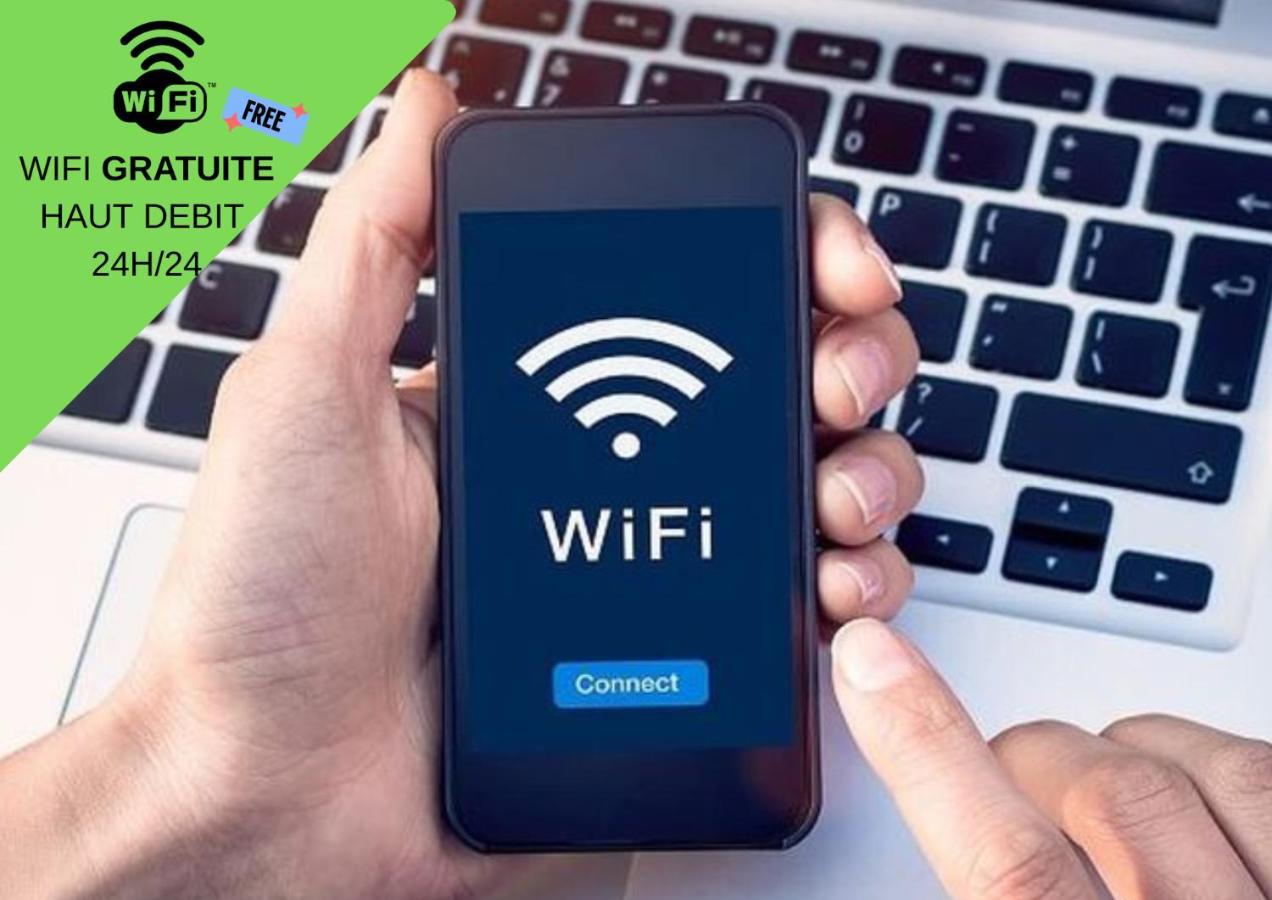 Grand T2 Jardin Wifi Parking Proche Gare Apartment