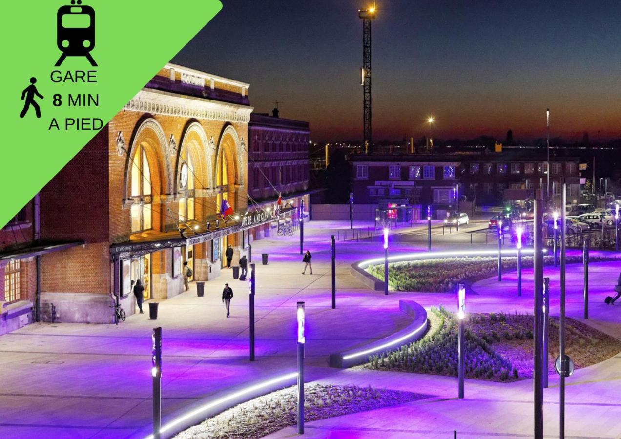 Grand T2 Jardin Wifi Parking Proche Gare